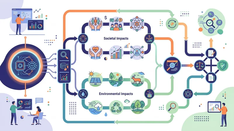 Flowchart showing systematic evaluation of emerging technology impacts on society and environment