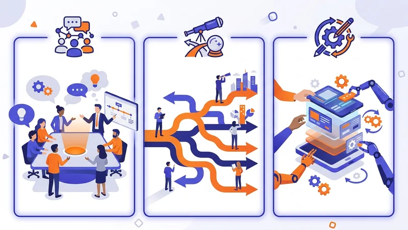 Diagram comparing constructive technology assessment methodologies and their distinct analytical approaches