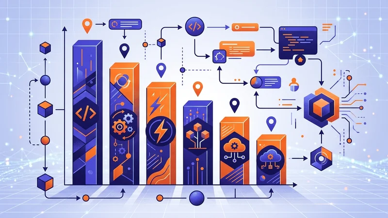 Bar chart ranking popular programming languages by usage and community adoption rates