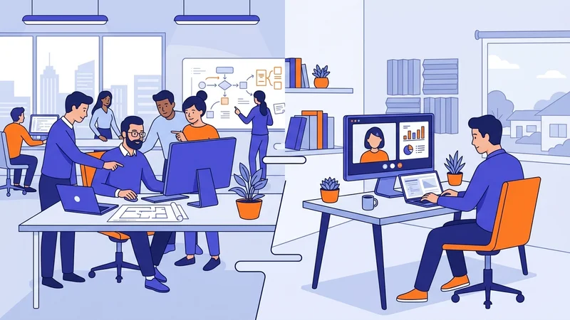 Split comparison showing in-house CTO office versus outsourced remote technology consultant