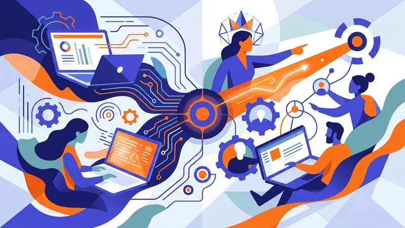 Fractional executive consulting startup team remotely via laptop showing leadership guidance without full-time office presence